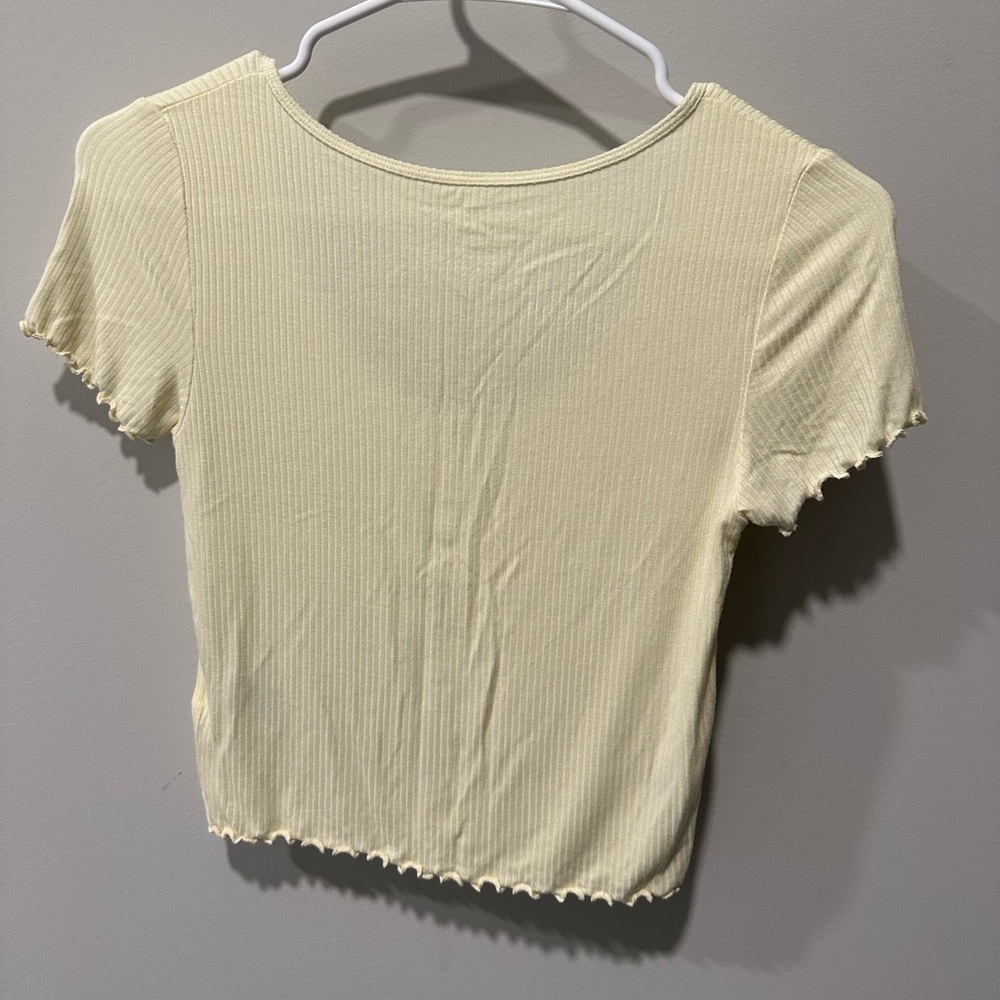 AE Snap-Front Ribbed Baby Tee - Picture 2 of 3